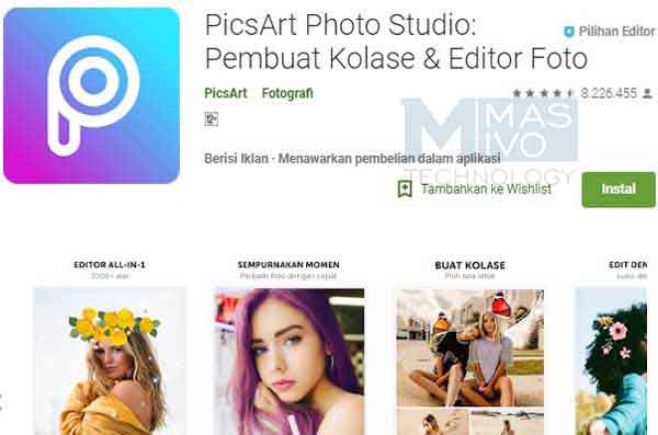 cara edit foto kekinian di picsart