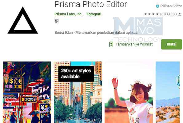 cara edit foto kekinian di prisma