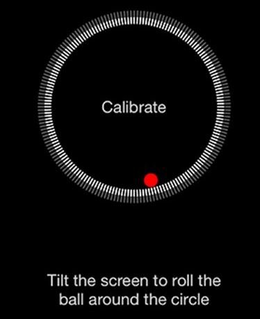 cara kalibrasi sensor gerak iPhone