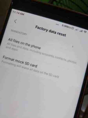 restore data after factory reset