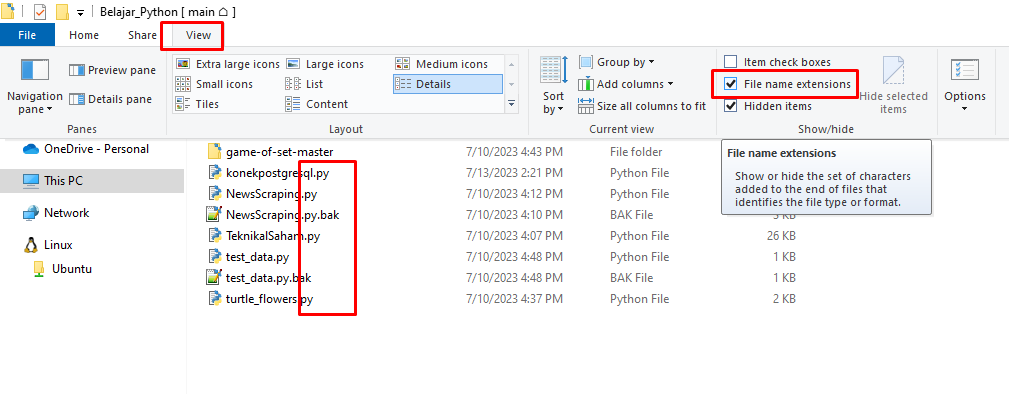 Cara Menampilkan Ekstensi File di windows dan mac